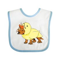 Inktastic Easter Duck Triceratops Boys or Girls Baby Bib