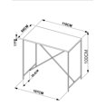 thumbnail image 2 of Mesa de comedor Artesano Con Base metalica 27817-VN estilo MODERNO, 2 of 3