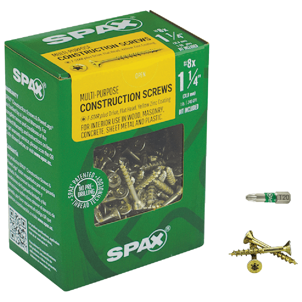 spax-screws-4191020400324-8-x-1-1-4-yellow-zinc-flat-head-screw-240