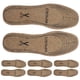 thumbnail image 3 of ColoMX 4 pares de plantillas de lana acogedoras para clima frío, almohadillas antideslizantes para zapatos, inserciones de zapatos de lana de fieltro, plantilla cálida para pies, 3 of 8
