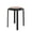 Black, variant on LeisureMod Tresse Round Plastic Dining Stool, Mid-Century Modern Stackable Accent Stool with Wicker Top for Kitchen and Dining Room (Black)