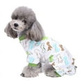 thumbnail image 3 of Pet Dog Pajamas Sleepwear Clothes Puppy Coat Jumpsuit Apparel Cotton Cartoon Pattern Shirt, 3 of 6