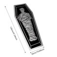 thumbnail image 2 of Halloween Themed Non- Rug for Bathroom and Living Room with Unique Coffin and Skeleton Design - Decorative Polyester Carpet for Home, 2 of 3
