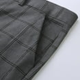 thumbnail image 6 of RUTAYY Men's Casual Pants Slim Fit Plaid Print Zipper Long Pants Daily Wear Comfort Versatile Travel Trousers, 6 of 8