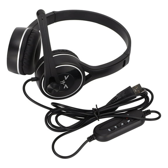 USB PC Headphone, Wired Professional Kids Headphone For Music For Online Class