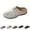 Beige, variant on Women's Cutout Slip-On Mule Sandals Breathable Closed Toe Wedge Casual Footwear Pink 38