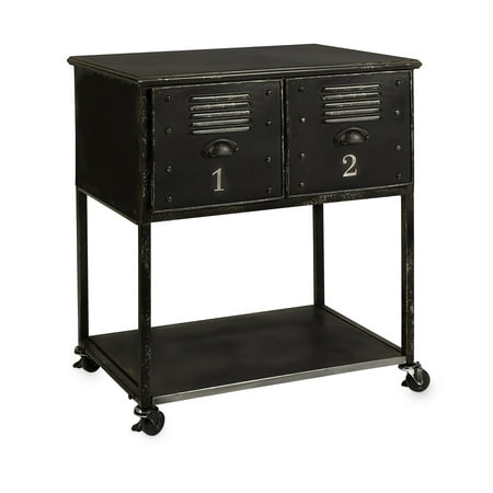 Alastor 2-Drawer Rolling Cart Table