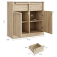 thumbnail image 3 of Home Sideboard Buffet Cabinet with 4/2 Drawers, 62.4"/31.5" Large Coffee Cabinet with Storage, Modern Storage Buffet Table for Kitchen Dining Room, Living Room, 3 of 7