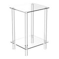 thumbnail image 1 of Mesita de noche transparente, mesa auxiliar acrílica, mueble de fácil montaje, decoración del hogar, mesa auxiliar minimalista para dormitorio y sala 30cmx25cmx50cm, 1 of 8