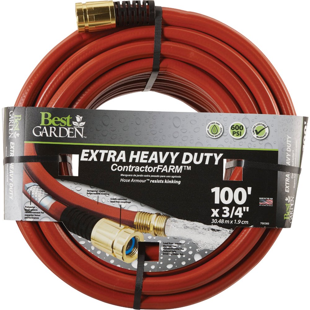 Swan Products LLC 3/4"x100' Contractr Hose DBELCF34100