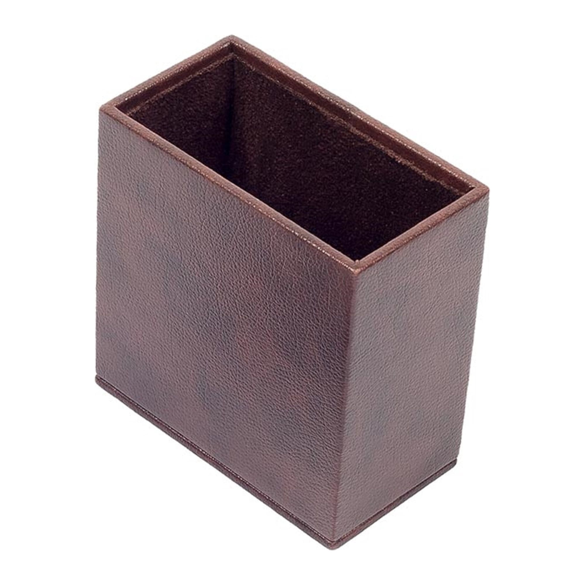 Leather Double Document Tray - Pen Holder - Note Paper Holder -3 Accessories-Desk Organizer - Office Desk Accessories - Desktop Storage - 3 PCS