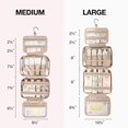 thumbnail image 3 of Toiletry Bag Hanging Travel Makeup Organizer with TSA Approved Transparent Cosmetic Bag Makeup Bag for Full Sized Toiletries, Medium-Black, 3 of 6