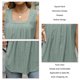 thumbnail image 5 of Camiseta sin mangas para mujer, camiseta sin mangas, ajuste holgado, cuello cuadrado, cómoda para viajes de cita, 5 of 8