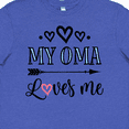 thumbnail image 4 of Inktastic My Oma Loves Me Grandchild Gift Youth T-Shirt, 4 of 5