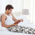 thumbnail image 5 of Logiee Beach Print Pajama Pants for Men,Men’s Pajama Bottoms,Mens PJ Pants with Pockets & Button Fly-3X-Large, 5 of 6