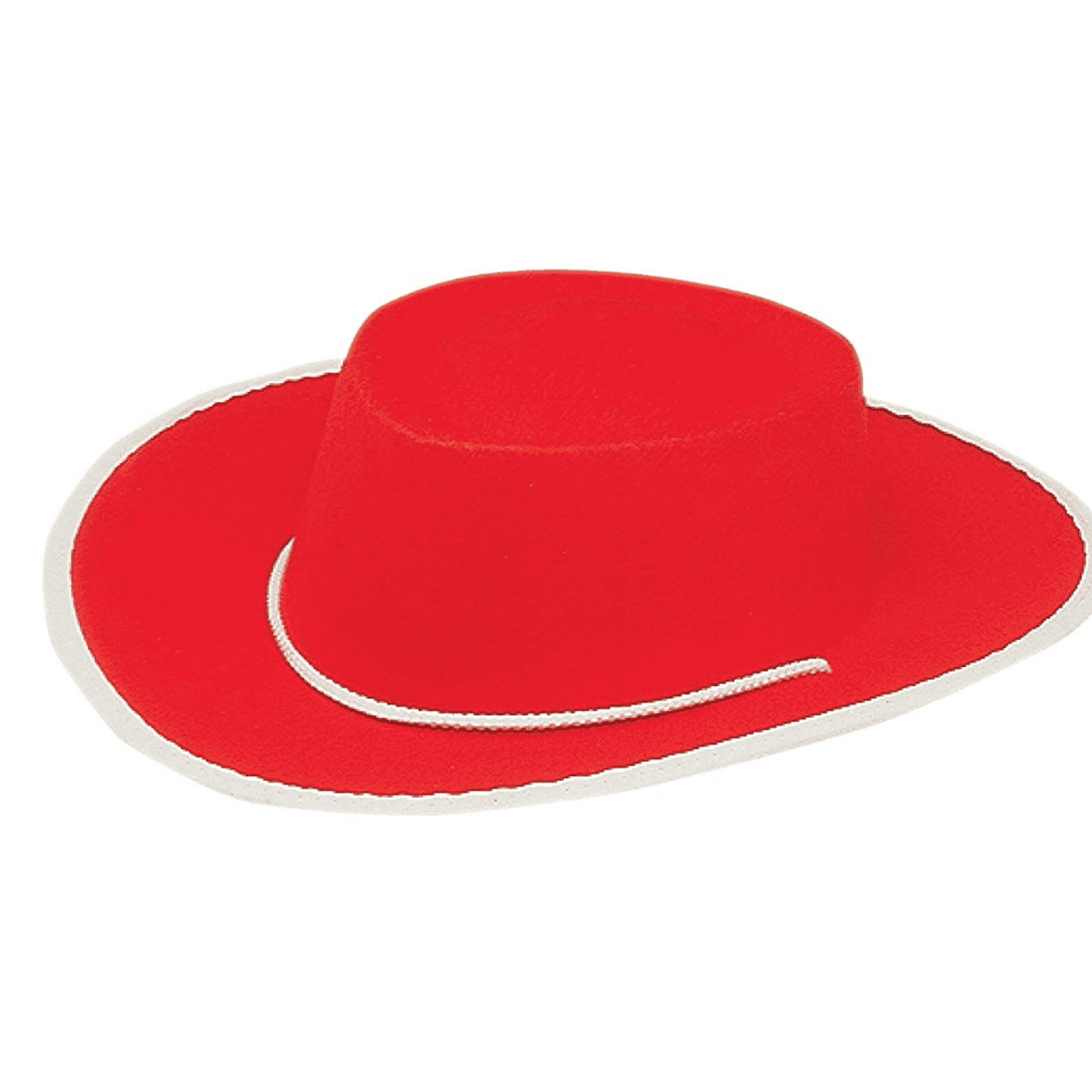 Child size Jessie Red Cowboy Hat Bandana and Badge Set Red Cowboy Dress up Set 