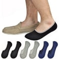 thumbnail image 2 of Genuine Mens No Show Socks, Loafer Sneakers Low Cut Cotton Socks With Non Slip Grips, 2 of 5