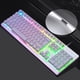 thumbnail image 3 of para Juegos con Cable, Ergonómico Silencioso con Retroiluminación LED, para Juegos Retroiluminado, para Escritorio, Computador Luz de mezcla blanca CUTICAT teclado para juegos, 3 of 8