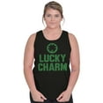 thumbnail image 4 of Saint Patricks Lucky Charm Shamrock Tank Top T Shirts Men Women Brisco Brands S, 4 of 5