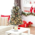 thumbnail image 4 of BENESKY Pre-Lit Tabletop Christmas Tree, 3ft Small Artificial Christmas Tree with Lighting Base & 78 Led Lights, 8 Lighting Modes, Home Office Holiday Outdoor Indoor Christmas Decor, 4 of 8