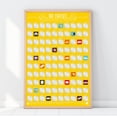 thumbnail image 1 of 100 Cheeses Bucket List Scratch Poster, 1 of 4