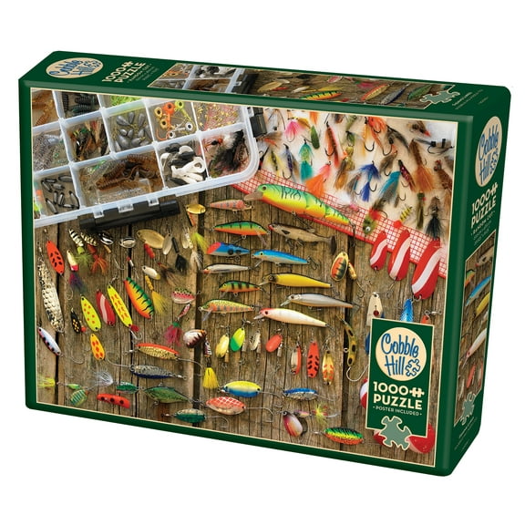 Cobble Hill: Fishing Lures 1000 Piece Jigsaw Puzzle
