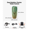 thumbnail image 3 of KFFKFF Outdoor Water Fountain, 30.71-Inch Tall Glazed Jar-Style with LED Light and Pump, 1-Tier Floor Standing Design for Garden, Patio, Yard, Home, and Indoor Spaces (Green), 3 of 8