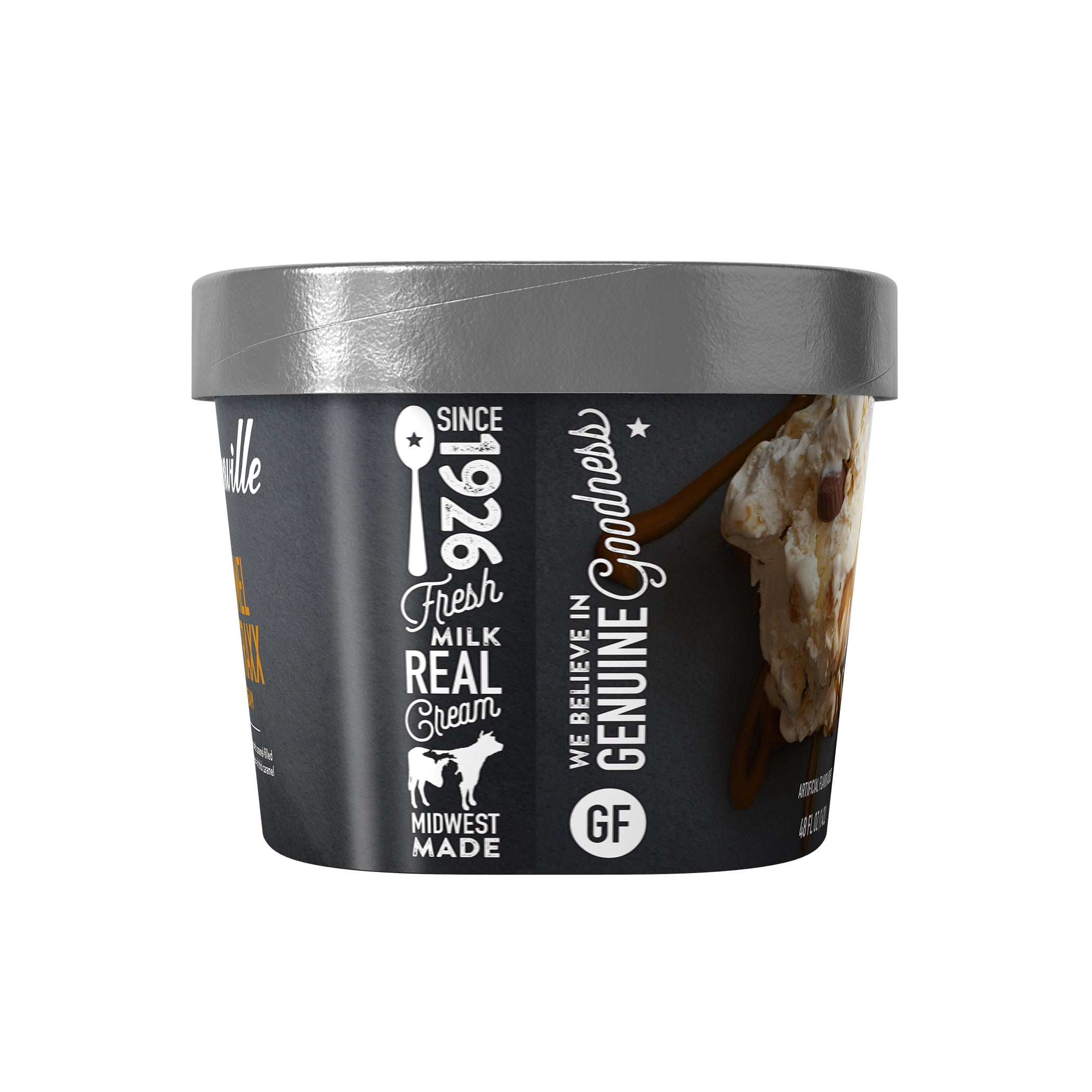 Hudsonville Caramel Deer Traxx Ice Cream, 48 fl oz, 1 Count