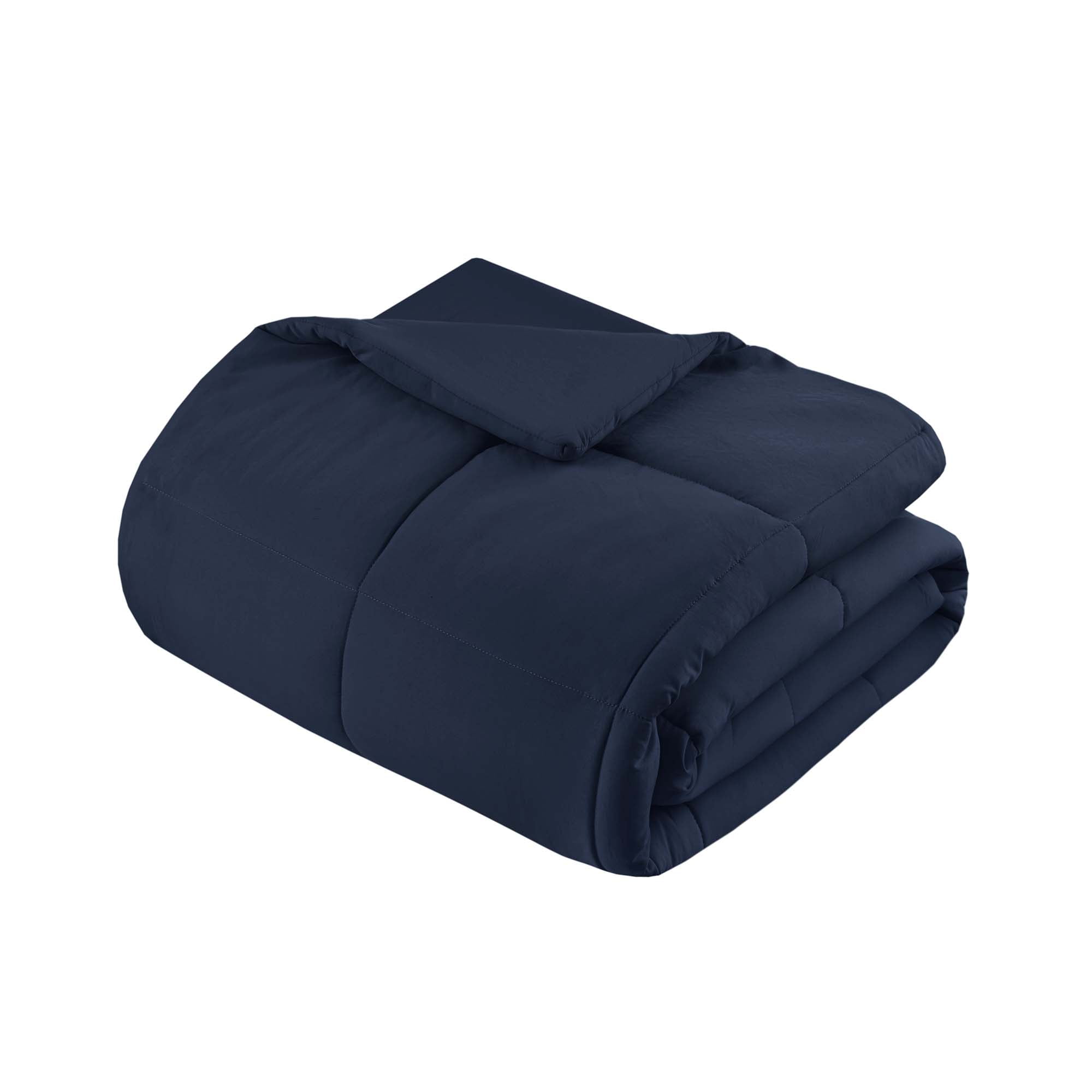 Mainstays King Comforter, Down Alternative, All-Season, Navy