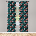 thumbnail image 3 of Ambesonne Hipster Curtains, Hipster Shapes, Pair of 28"x84", Multicolor, 3 of 5