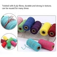 thumbnail image 4 of 2mm 100m Cotton String Twine 8 Ply Solid Colour Holiday Decorative Thread For Diy Craft Gift Bake Wrapping, 4 of 5