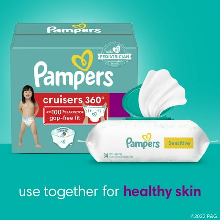 Pampers Cruisers 360 Pull-On Baby Diapers Size 4, 21 Count (Select for More Options)