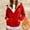 Red, variant on Goodtrade8 Jackets for Women Winter Zip up Fleece Printed Pocket Casual Long Sleeve Hooded Womens Tops,Sizes M-XXXL