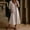 A_ Beige, variant on Women's Clean Solid Summer 3/4 Sleeve V-Neck Pockets Button Front Maxi Dress for Beach Bonfire and Summer Nights Beige S