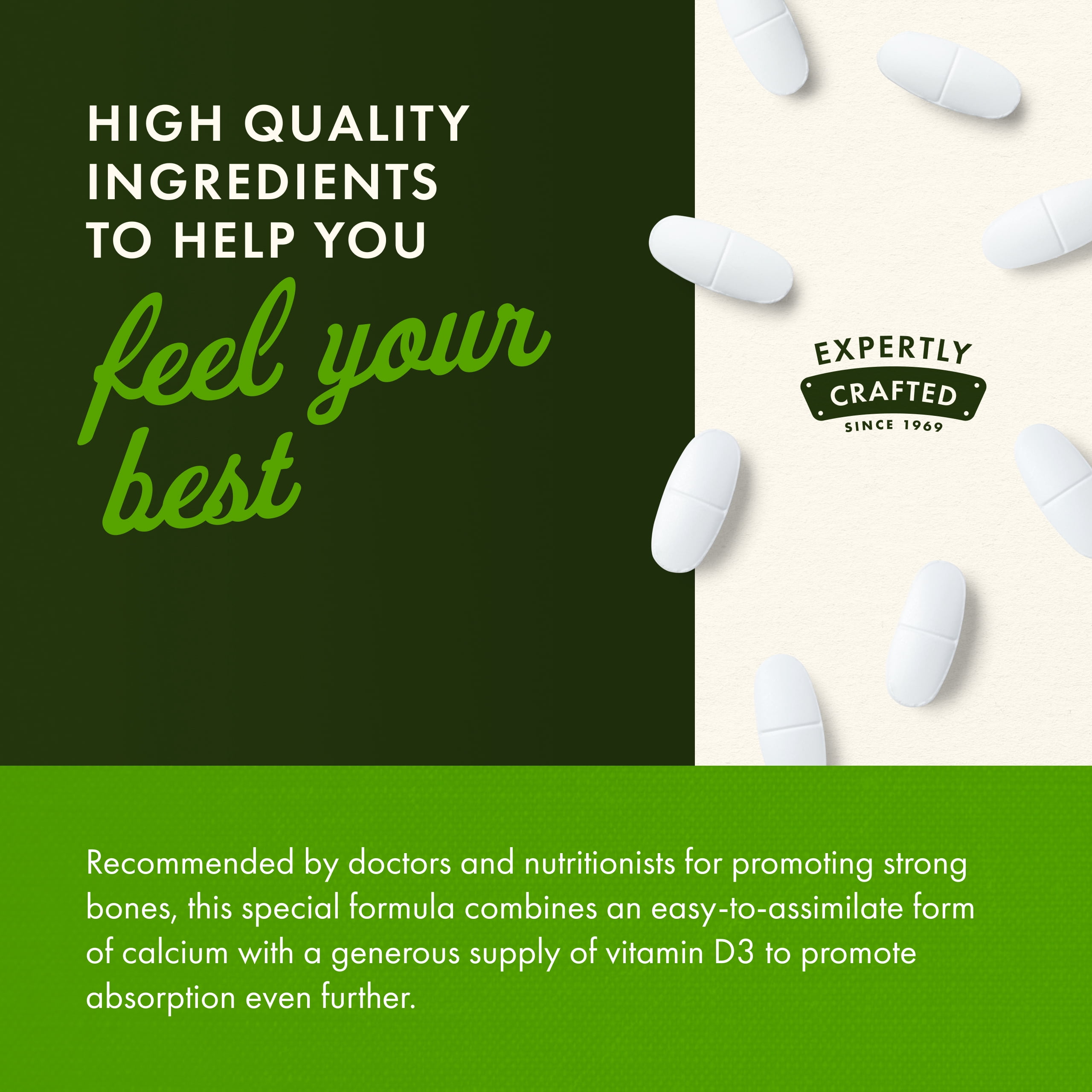 Swanson Calcium Citrate and Vitamin D 250 Tablets