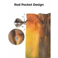 thumbnail image 5 of Fall Forest Valances for Windows Oil Painting Fox Kitchen Valance Curtain Rod Pocket Small Curtains for Cafe Bathroom Laundry Basement 42" x 18", 5 of 8