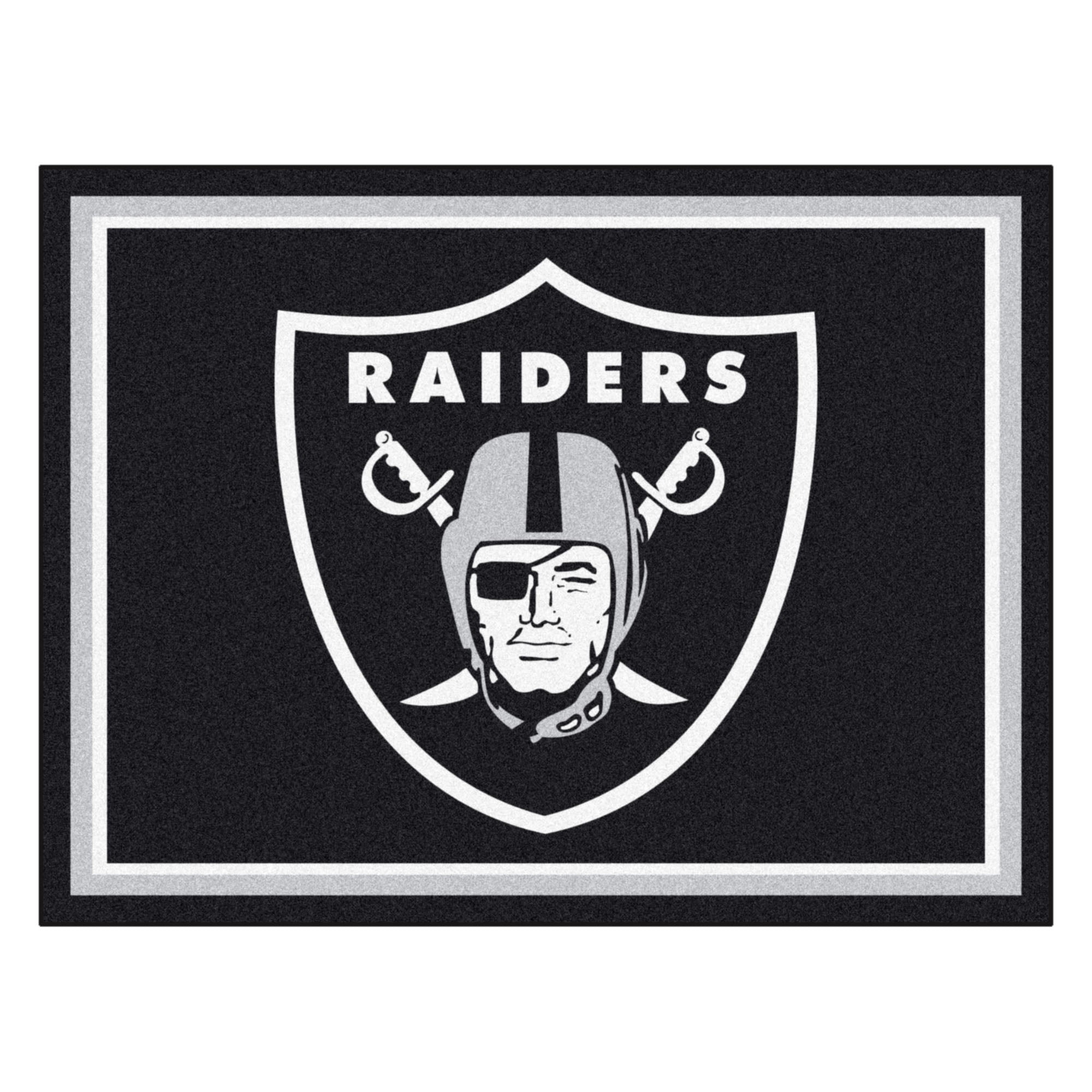 Nfl Oakland Raiders 8 X10 Rug Walmart Com Walmart Com