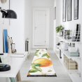 thumbnail image 4 of Yayeee Runner Rug for Bedroom 2'x6' Machine Washable Hallway Non Slip Mat, Floral Watercolor Oranges, 4 of 8