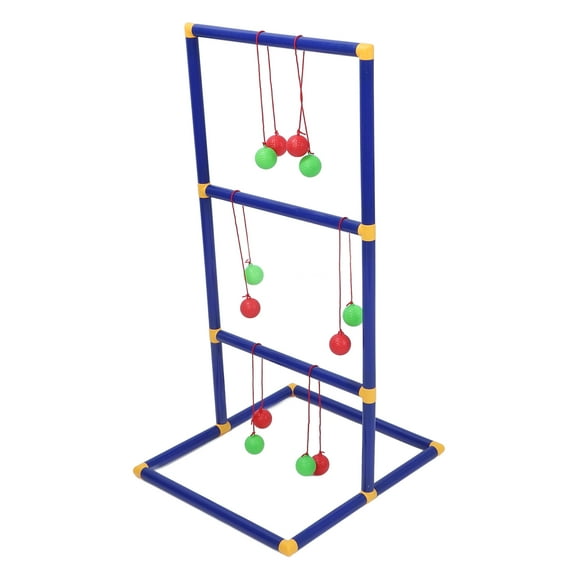 Ladder Toss, Ladder Ball Tossing Game Toss Match with 12pcs Small Balls for Family for Backyard