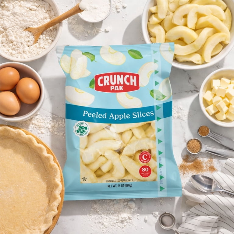 Crunch Pak Family Sized 24oz Bag of Peeled Sweet Sliced Apples