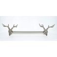 thumbnail image 2 of Urbanest Silver Deer Skull Drapery Curtain Rod, 1-inch Diameter, Silver, 28-inch to 48-inch, 2 of 2