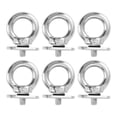 thumbnail image 2 of Track Mount Tie Down Eyelets, Easy Install Track Rail Adapter Stainless Steel Secure Fix 6 Pcs  for Trailers, 2 of 8