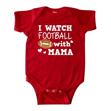 

Inktastic I Watch Football with My Mama Gift Baby Boy Bodysuit