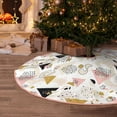 thumbnail image 6 of Daiia Geometric Triangle Drawing Merry Christmas Tree Skirt , Xmas Large Lace-up Tree Skirt, Santa Snowflakes Rustic Home Decorations New Year Party Farmhouse Decor-36", 6 of 7