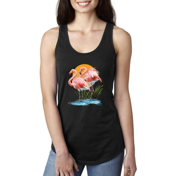 Women's Racerback Tank Top - Flamingo