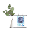 thumbnail image 1 of China Ancient Emperor Father Blue Dragon Pattern Transparent Glass Hanging Vases Decoration Bottle, 1 of 2