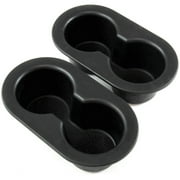 Red Hound Auto 2 Rear Seat Dual Cup Holder Replacements Compatible with Dodge Ram 1500 2500 3500 5HD65DX9AC