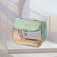 thumbnail image 4 of Bolsa de cosméticos de PVC de gran capacidad con bolsa de almacenamiento de cosméticos con gancho para regalos de vacaciones Hugtrwg Cuidado Belleza, 4 of 9