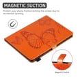 thumbnail image 4 of Galaxy Tab A7 SM-T500 T505 T507 10.4-inch Case,Dteck Smart Magnetic Butterfly Pattern Leather Case Card Holder Wallet Kickstand Hybrid Rubber Folio Cover for Samsung Galaxy Tab A7 10.4" 2020,Orange, 4 of 5