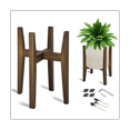 thumbnail image 1 of Support pour Plantes Ajustable Moderne Supports pour Plantes d'Intérieur Porte-Fleurs d'Angle pour Intérieur Extérieur Convient aux Pots de 18 à 30 cm, 1 of 6